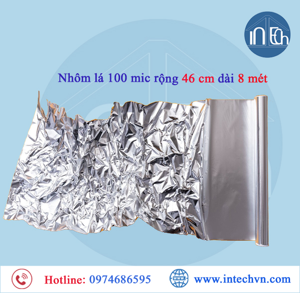 Ứng dụng của Màng nhôm Aluminum Foil Intechvn dày 100 Micron
