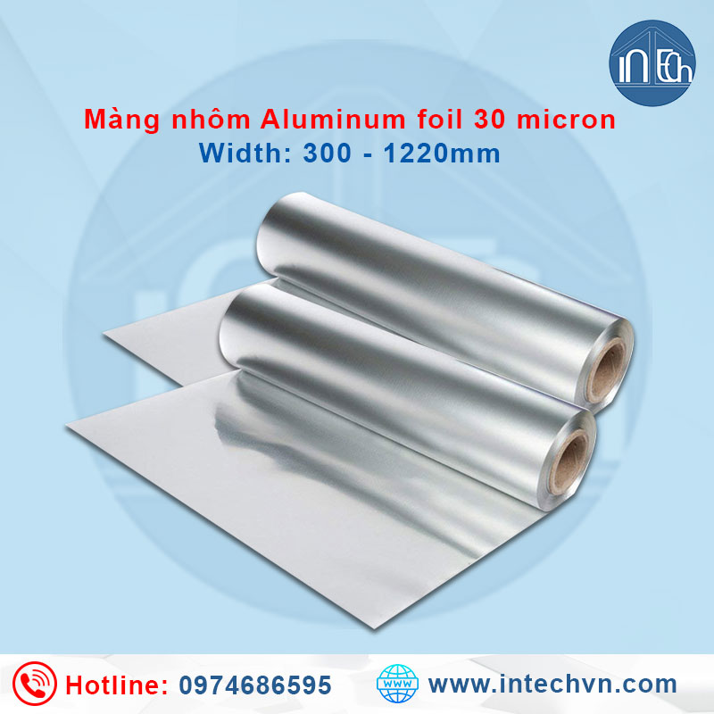 Màng nhôm Aluminum Foil Intechvn dày 30 micron