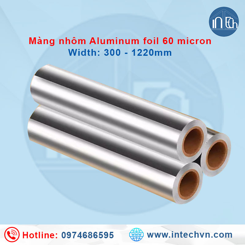 Ứng dụng màng nhôm Aluminum Foil Intechvn dày 60 micron