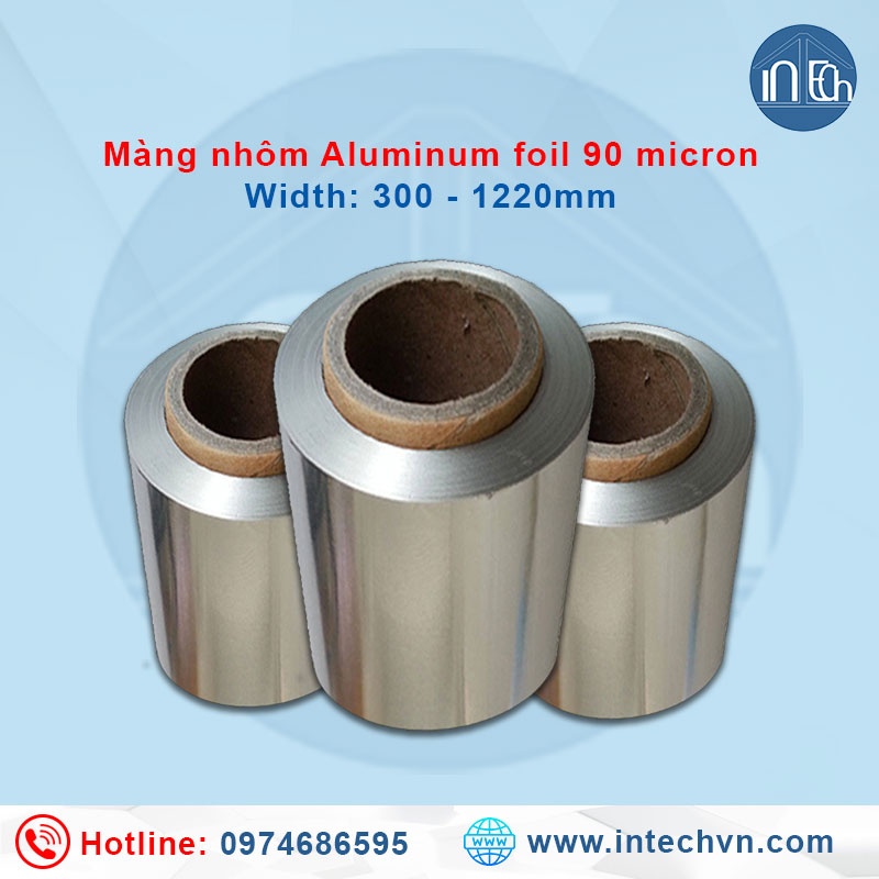 Đặc điểm Màng nhôm Aluminum Foil Intechvn dày 90 micron
