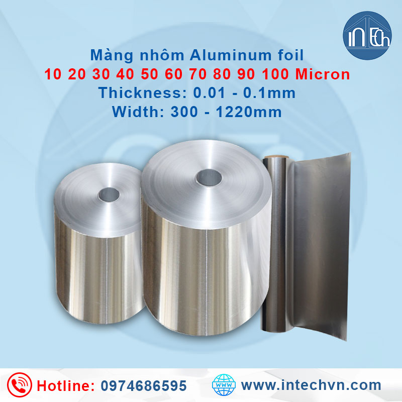 Ứng dụng của Màng nhôm Aluminum Foil Intechvn dày 90 micron của Intechvn