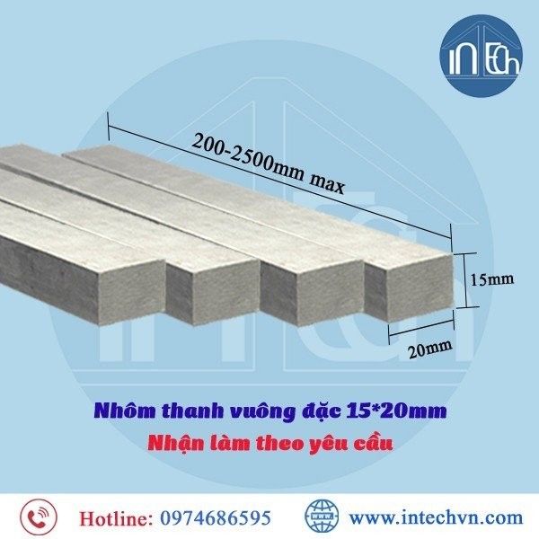 Ứng dụng nhôm thanh vuông đặc - Có thể biến tấu trong xây dựng