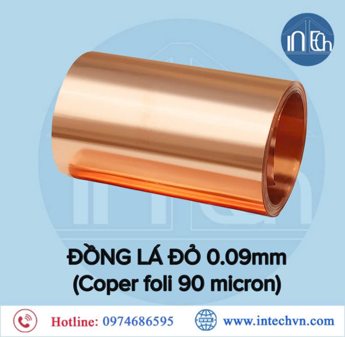 Đồng lá đỏ 0.09 mm