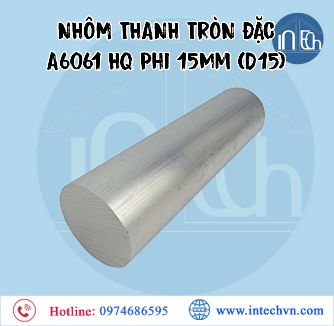 NHÔM THANH TRÒN ĐẶC A6061 HQ D15mm